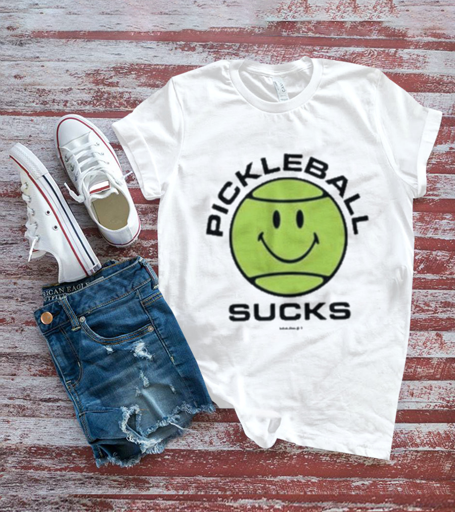 Smiley Face Pickleball Sucks T-Shirt