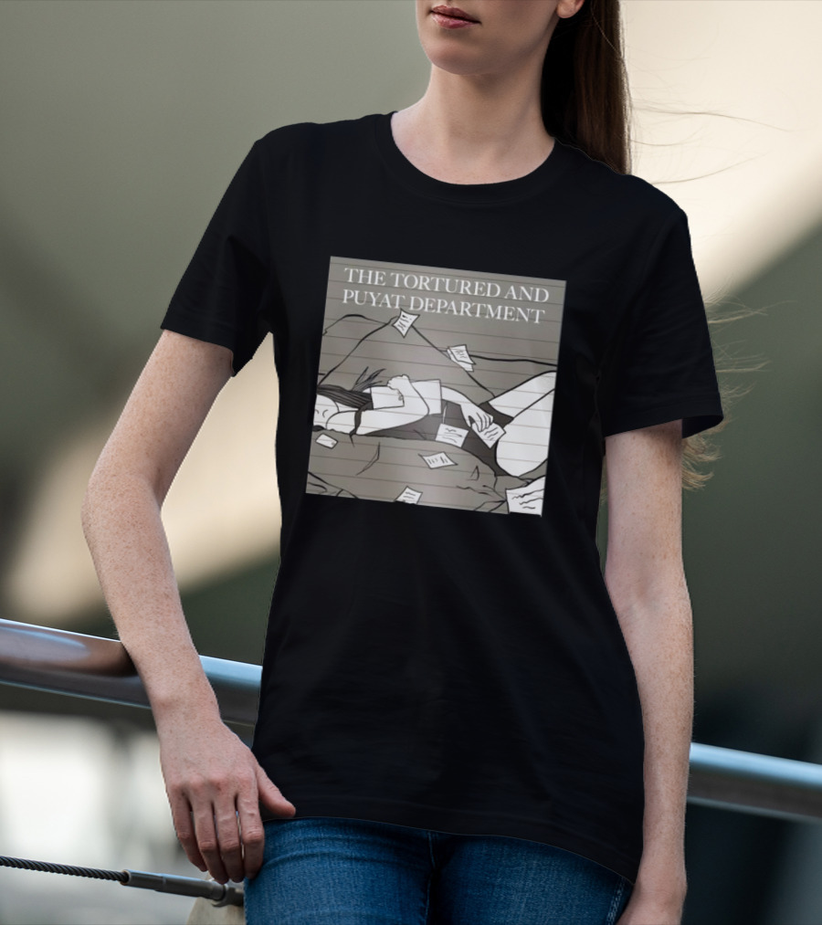 The Tortured And Puyat Department Sleepless Exhaustion Notebook Pages T-Shirt