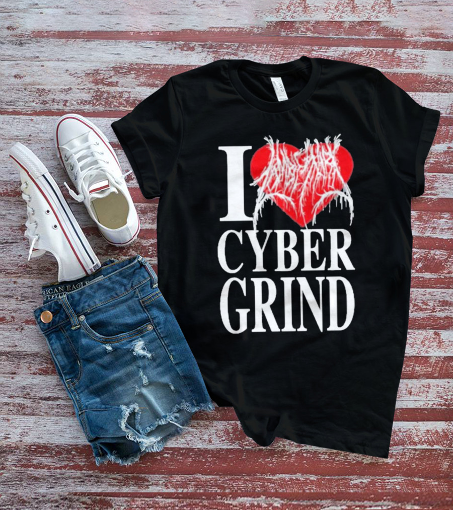 I Love Zombieshark Cybergrind T-Shirt