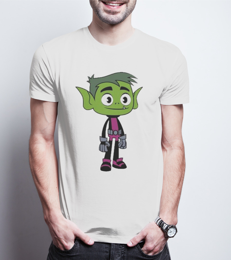 Ray William Johnson Wearing Teen Titans Beast Boy Character T-Shirt