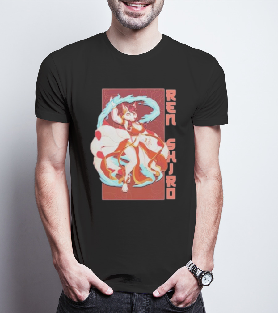 Ren Shiro Nine-Tailed Fox Spirit Wielder T-Shirt