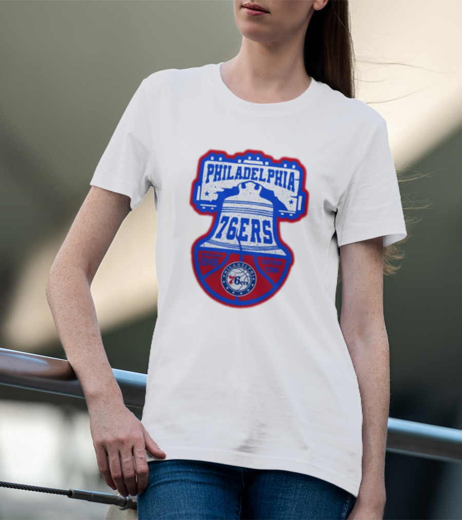 Philadelphia 76Ers 1949 Eastern Conference Liberty Bell T-Shirt
