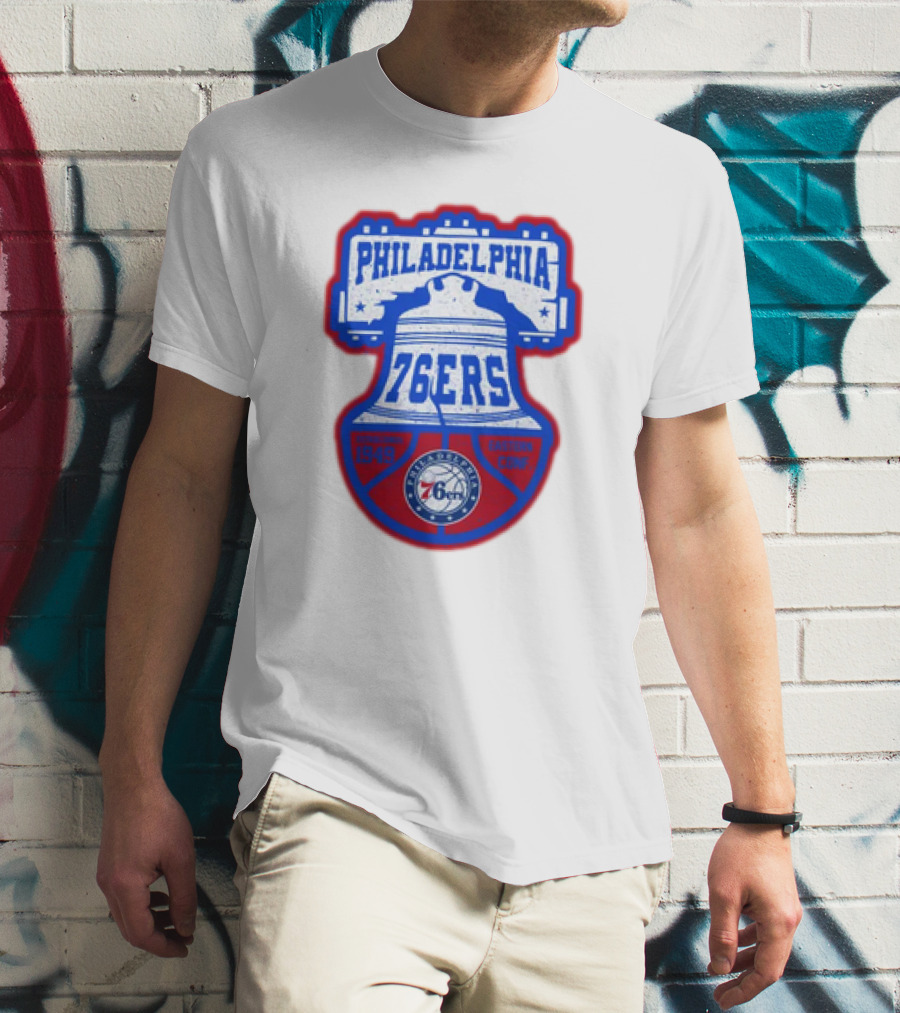 Philadelphia 76Ers 1949 Eastern Conference Liberty Bell T-Shirt