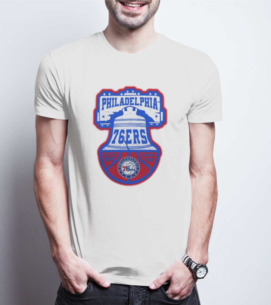 Philadelphia 76Ers 1949 Eastern Conference Liberty Bell T-Shirt