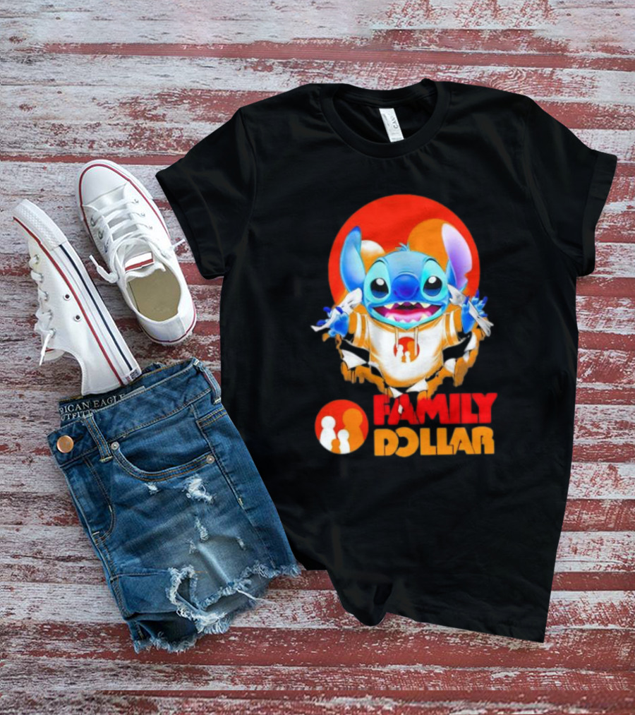 Stitch Family Dollar Logo Remix T-Shirt