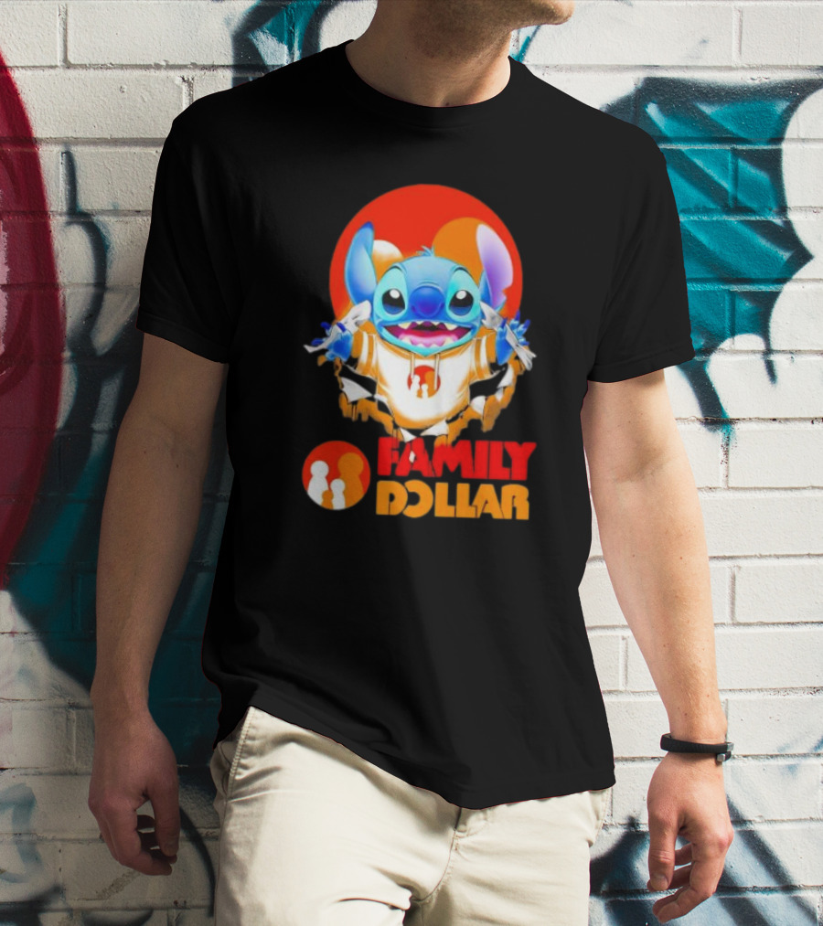Stitch Family Dollar Logo Remix T-Shirt