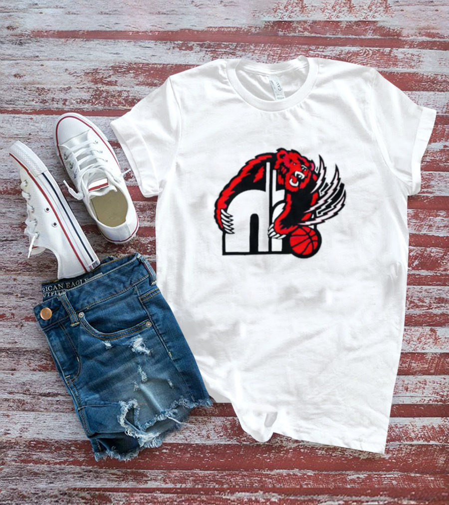 Memphis Hustle Basketball Bear Logo Konchar Hustle T-Shirt