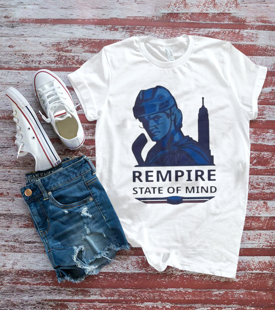 Rempire State Of Mind Matt Rempe New York Rangers Hockey Skyline T-Shirt