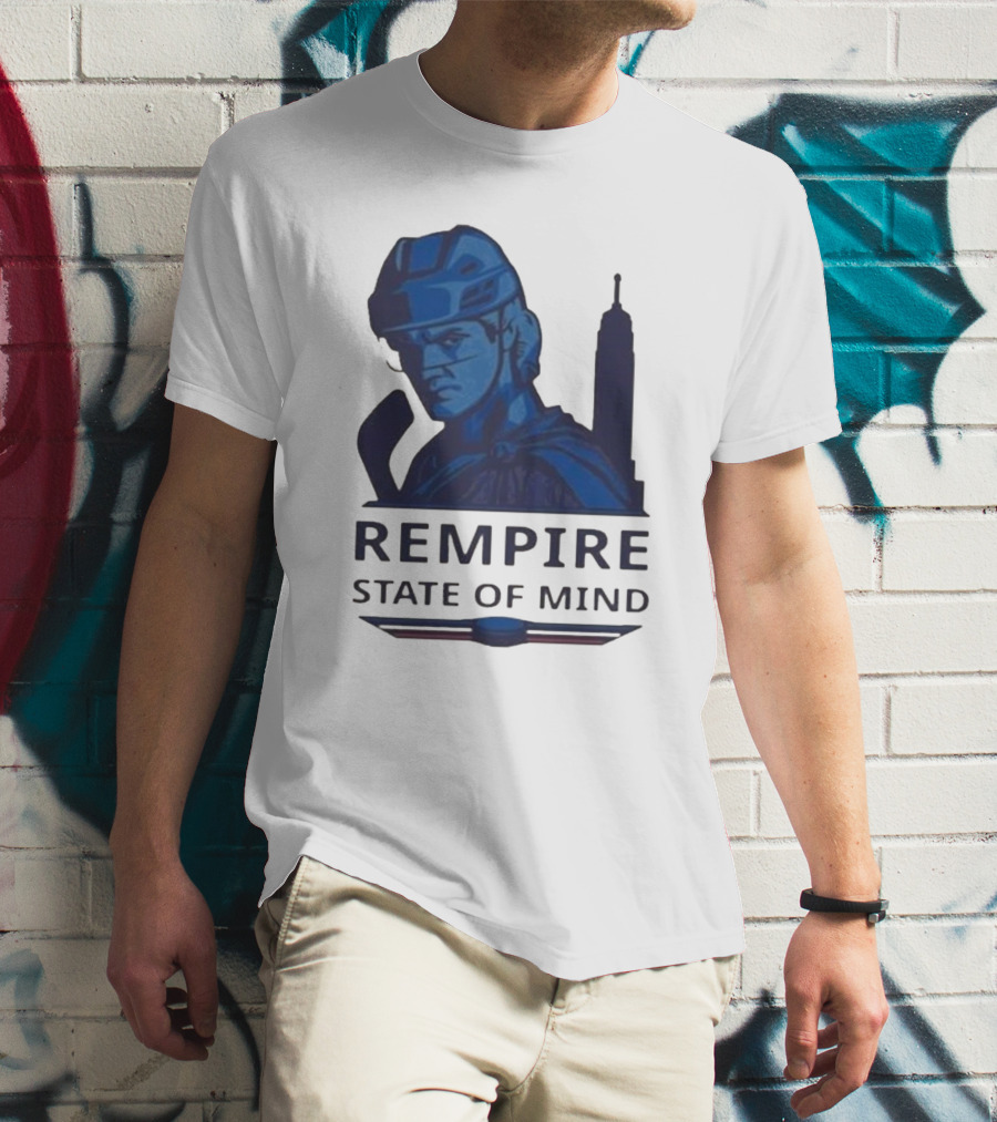 Rempire State Of Mind Matt Rempe New York Rangers Hockey Skyline T-Shirt