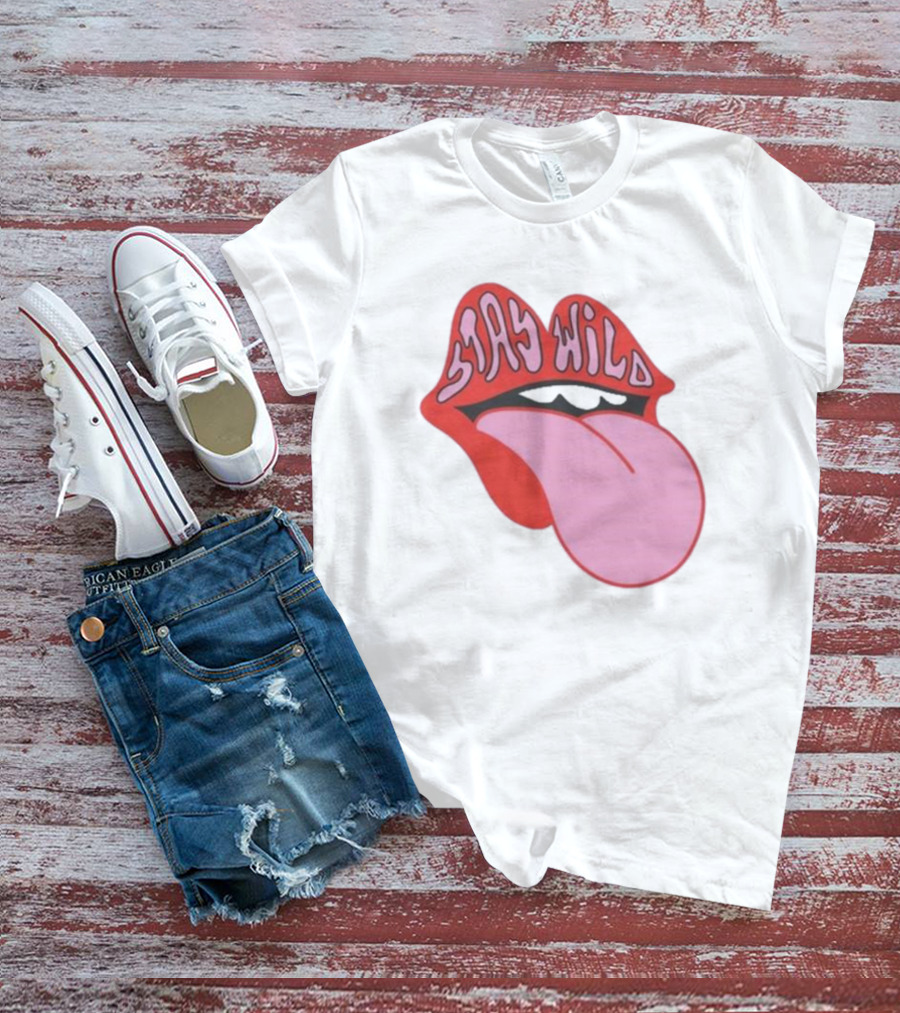 Stay Wild Lips Tongue T-Shirt