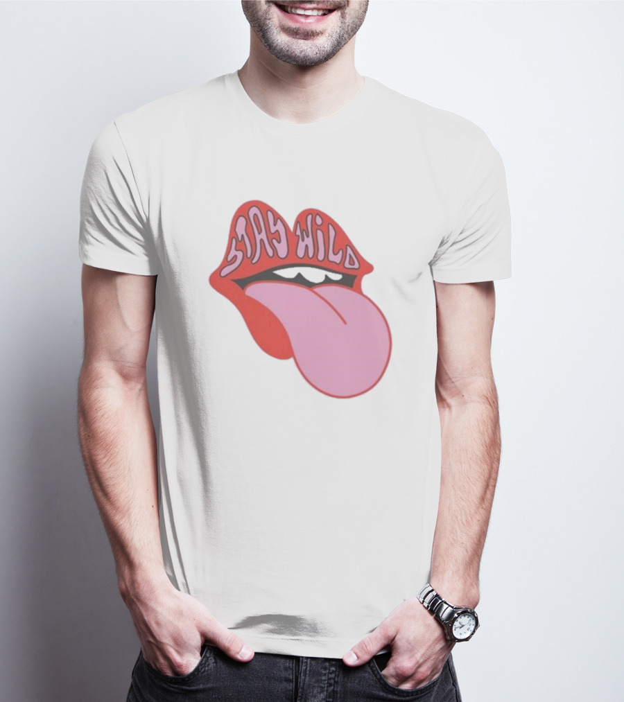 Stay Wild Lips Tongue T-Shirt