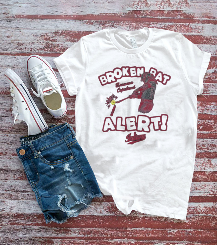 Broken Bat Alert Brianna Copeland Indiana Baseball Swing T-Shirt