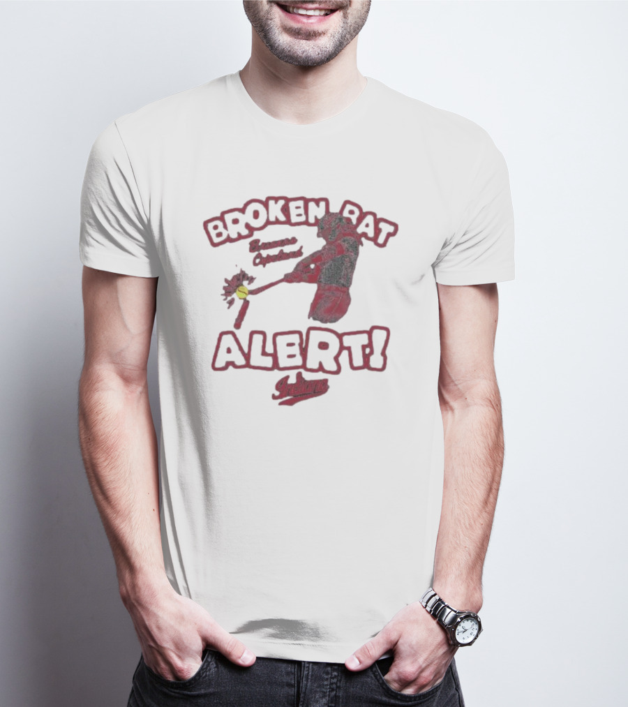 Broken Bat Alert Brianna Copeland Indiana Baseball Swing T-Shirt