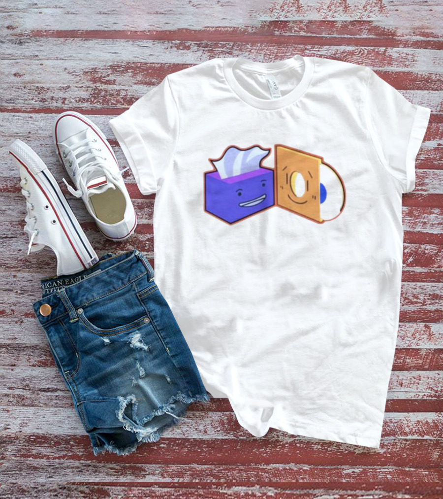 Burner The Strangers Tissue And Vinyl Record Faces T-Shirt