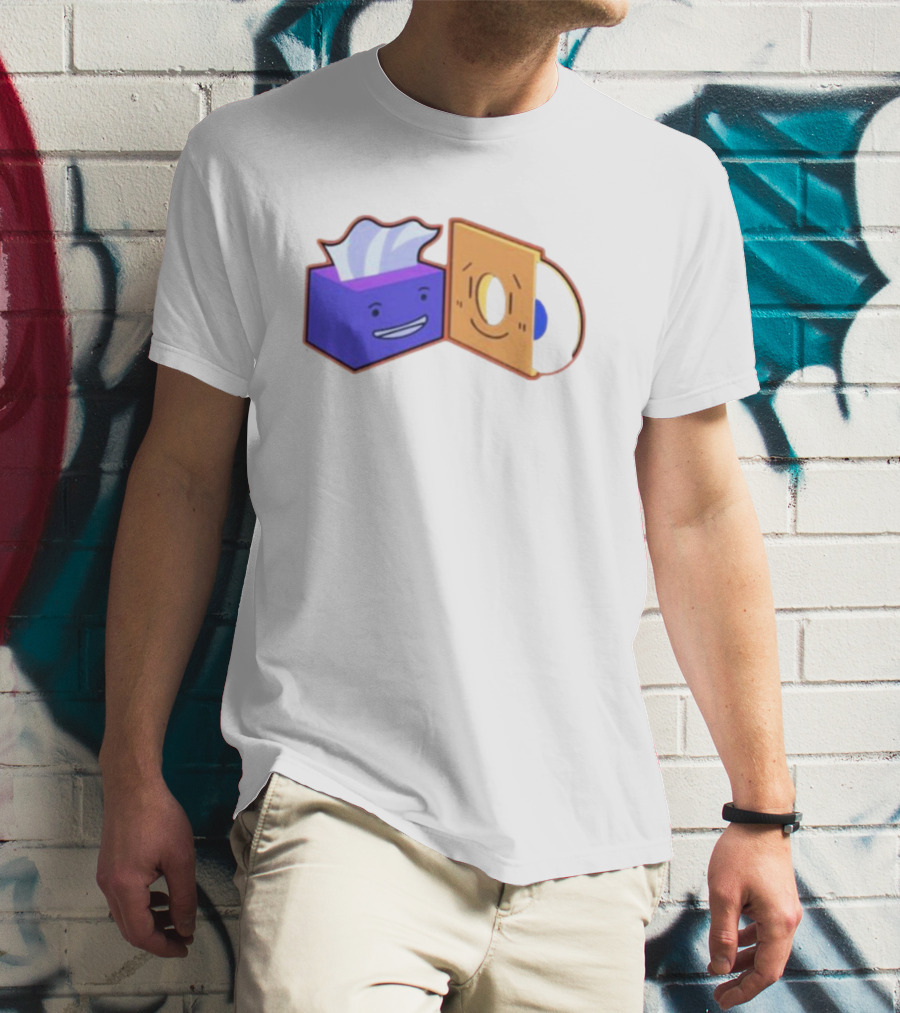 Burner The Strangers Tissue And Vinyl Record Faces T-Shirt