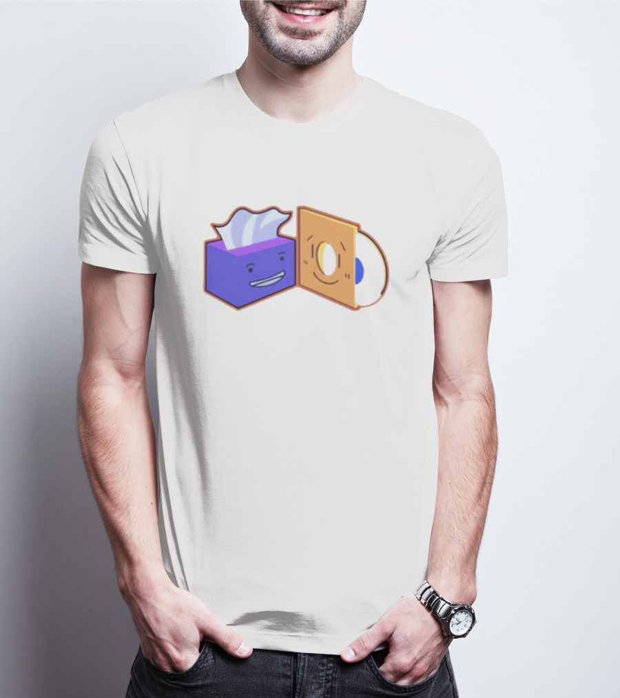 Burner The Strangers Tissue And Vinyl Record Faces T-Shirt