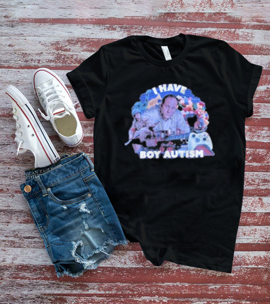 I HAVE BOY AUTISM Gaming Blocks And Toys T-Shirt