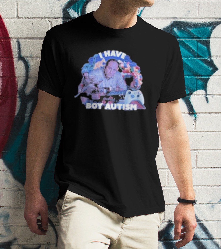 I HAVE BOY AUTISM Gaming Blocks And Toys T-Shirt