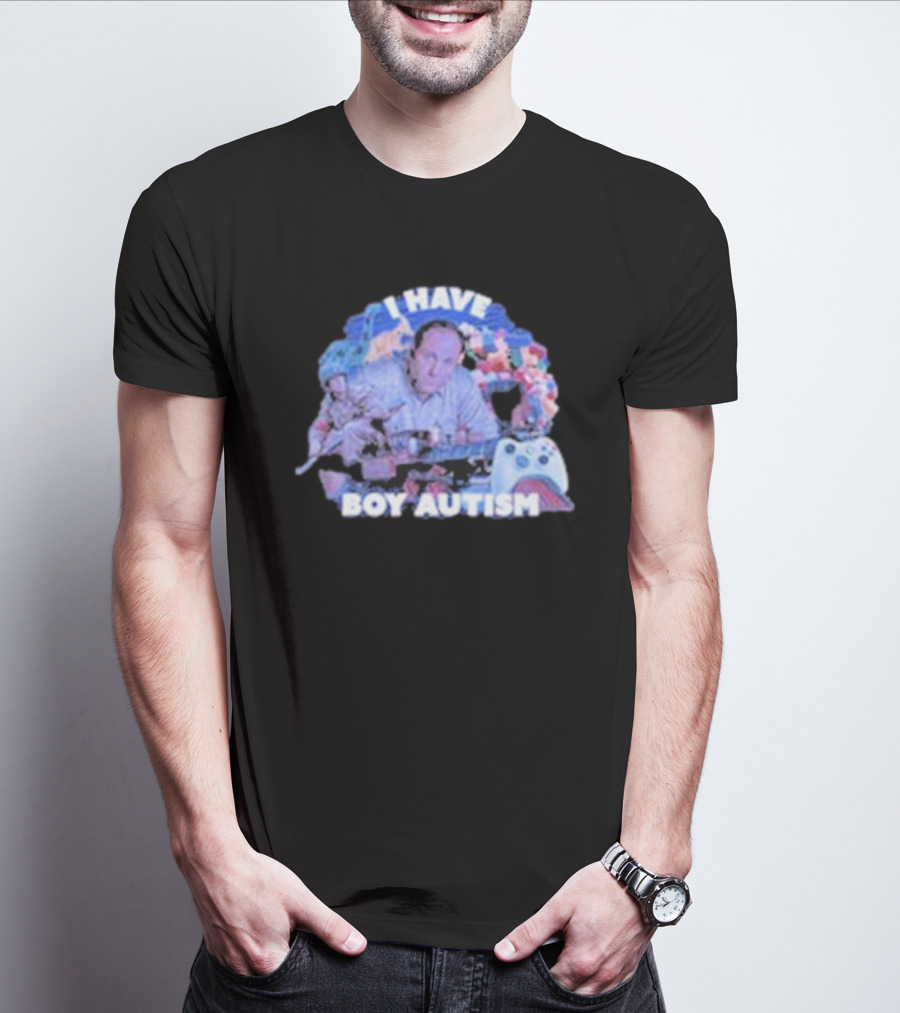 I HAVE BOY AUTISM Gaming Blocks And Toys T-Shirt