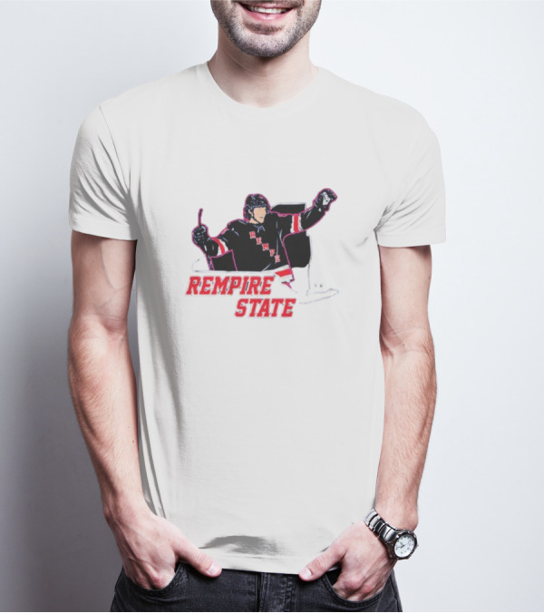 Rempire State Hockey Player Celebration Matt Rempe T-Shirt