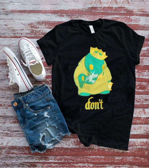 The Yetee King Don’t Green Creature With Crown And Crystal T-Shirt