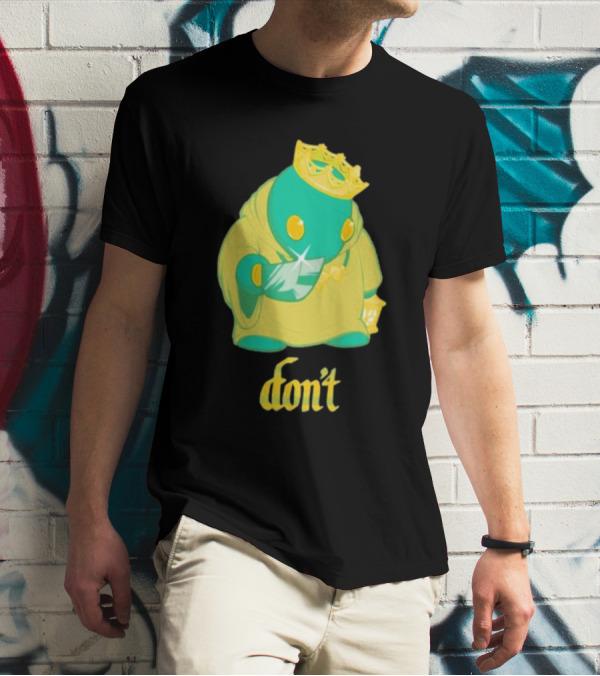 The Yetee King Don’t Green Creature With Crown And Crystal T-Shirt