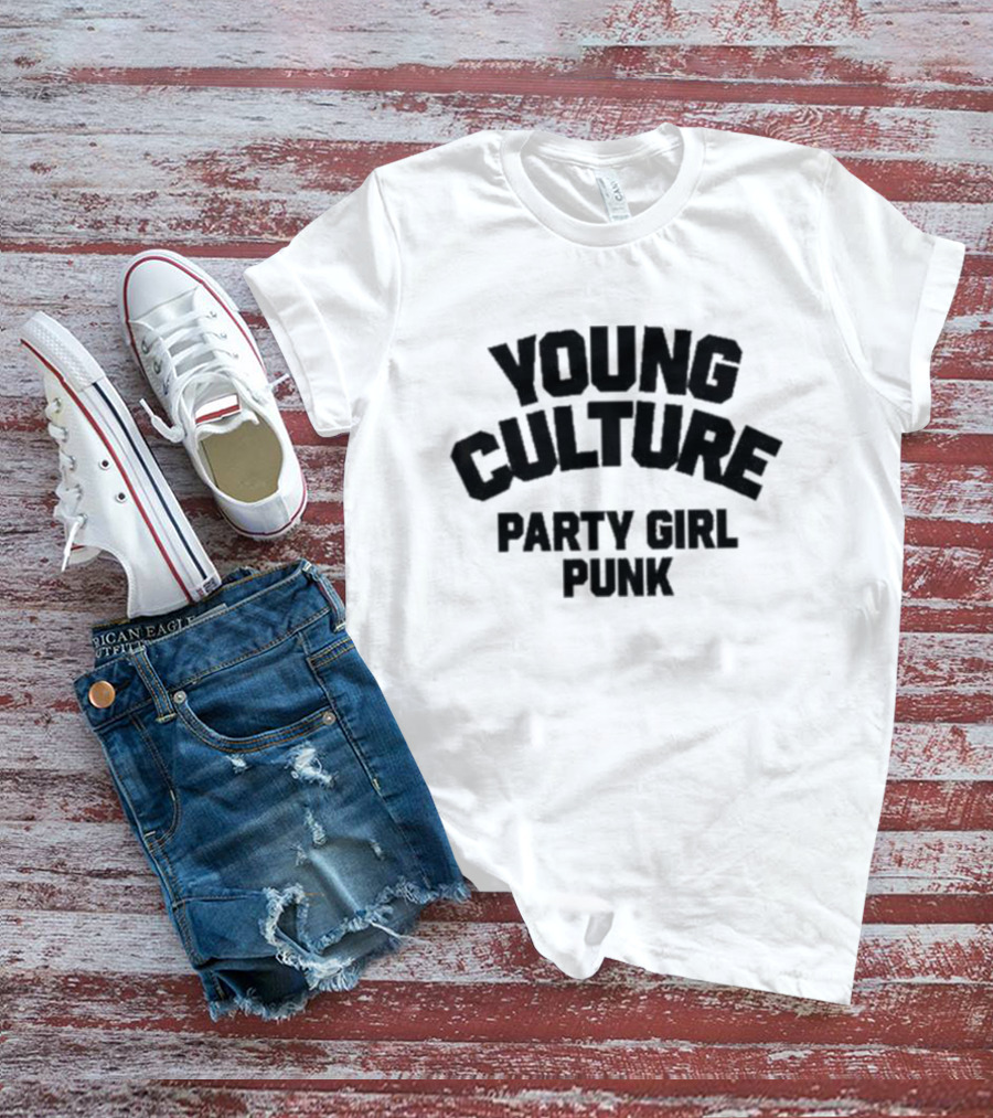 Young Culture Party Girl Punk Music T-Shirt