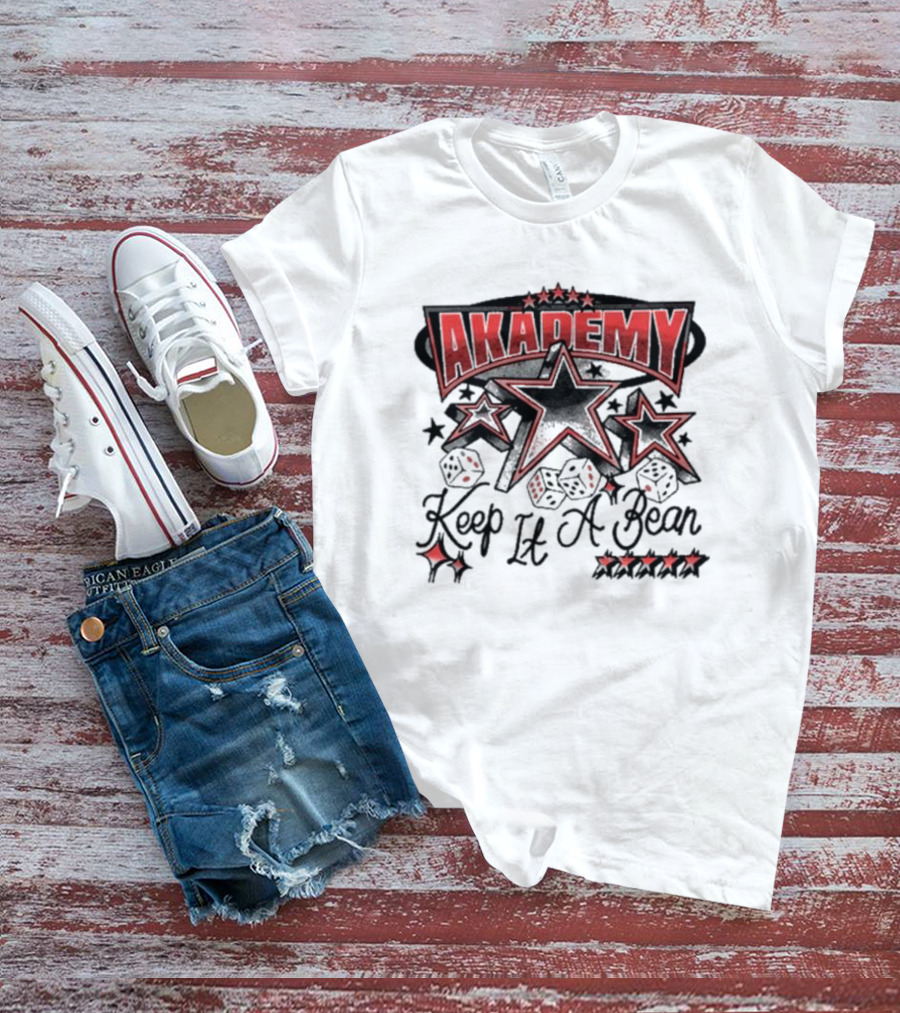 AKADEMY Keep It A Bean Dice And Stars T-Shirt
