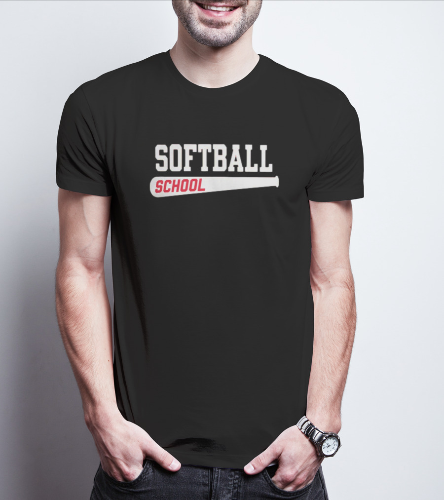 U Ok Softball School Baseball Bat Iconic T-Shirt