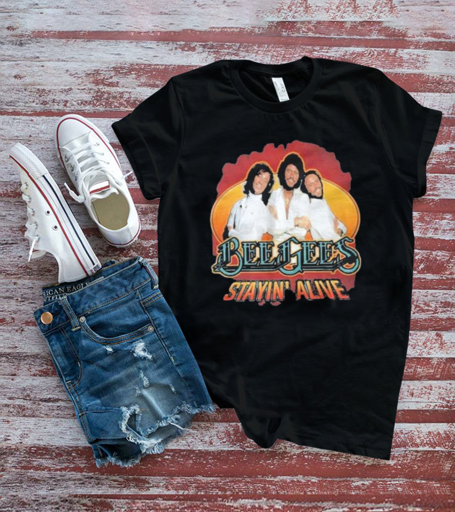Bee Gees Stayin’ Alive Classic Iconic Group T-Shirt
