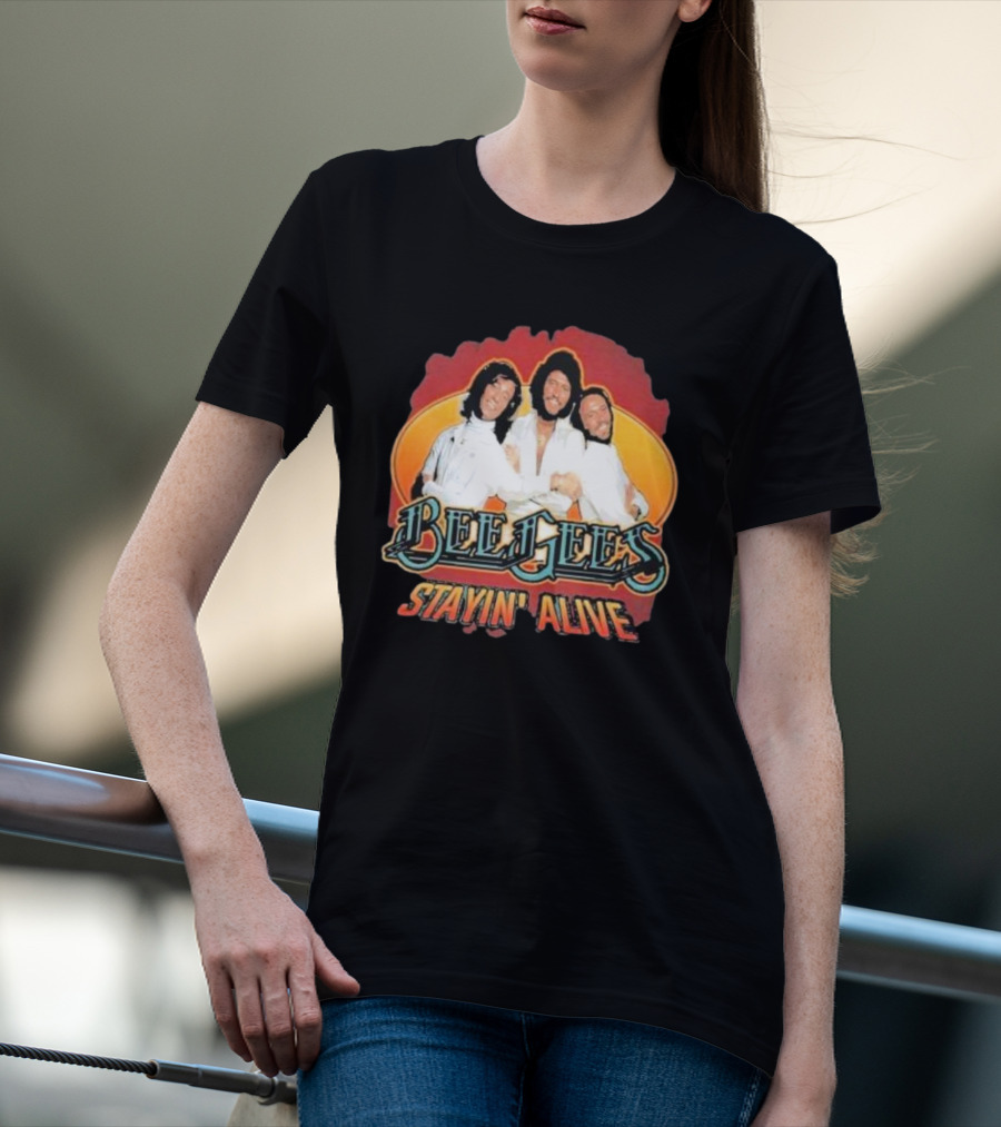 Bee Gees Stayin’ Alive Classic Iconic Group T-Shirt