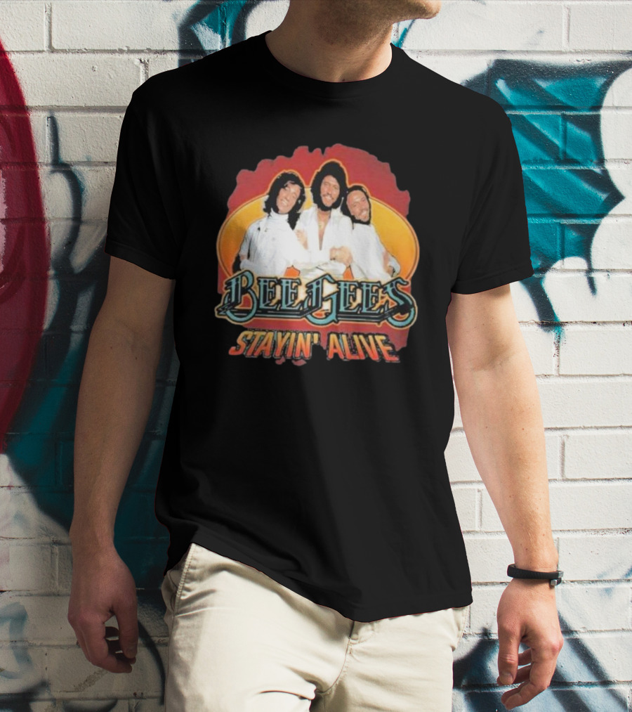Bee Gees Stayin’ Alive Classic Iconic Group T-Shirt