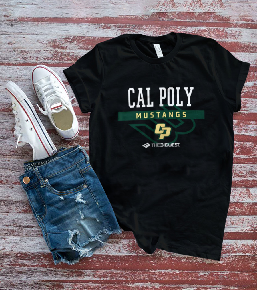 Cal Poly Mustangs The Big West CP T-Shirt