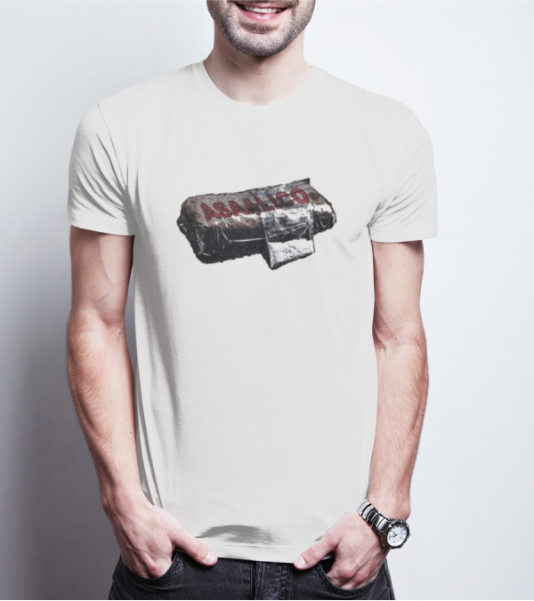 Asaalico Asaali Brick Wrapped Text T-Shirt