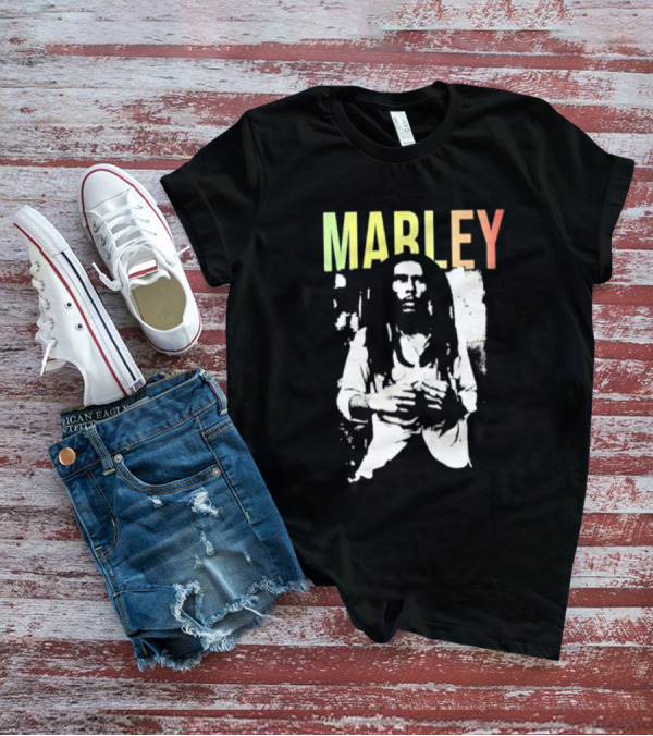MARLEY Bob Marley Band Iconic Reggae Legend T-Shirt