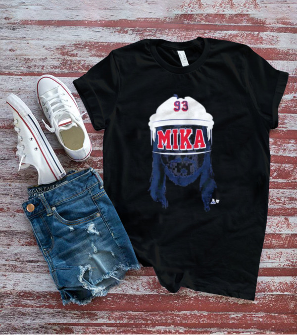 Mika Zibanejad 93 Mika Hockey Helmet T-Shirt