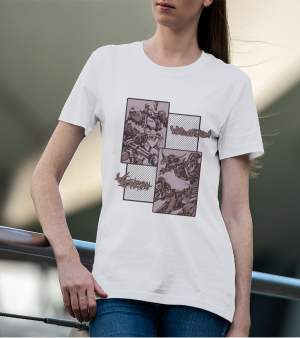 Wargasm Venom Showdown Battle Panels T-Shirt
