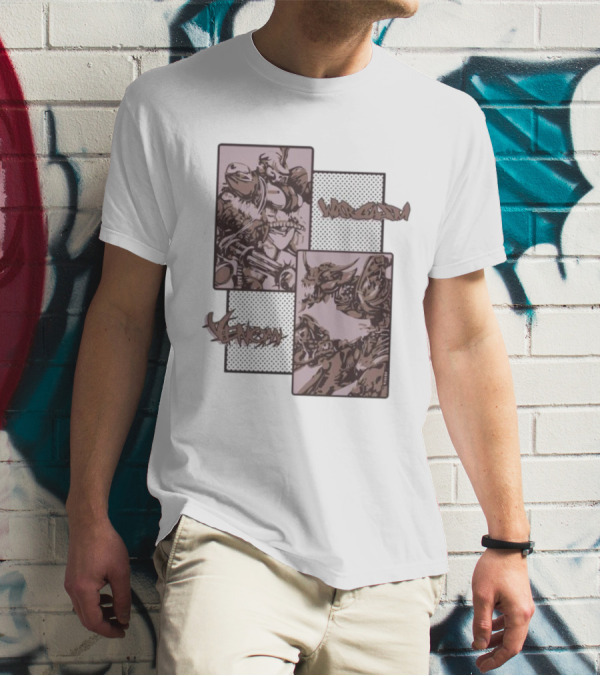 Wargasm Venom Showdown Battle Panels T-Shirt