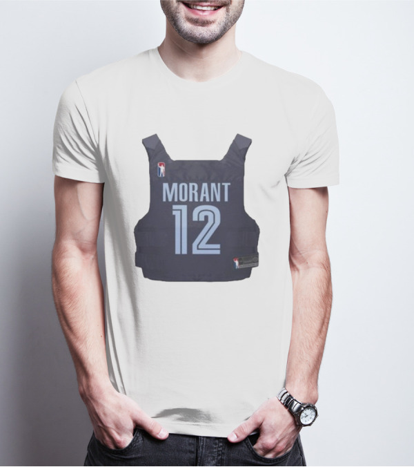 Morant 12 Bulletproof Vest Jersey NBA T-Shirt