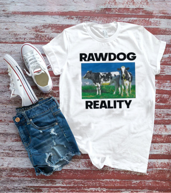 Findsleeptees Rawdog Reality Cows In Green Pasture T-Shirt