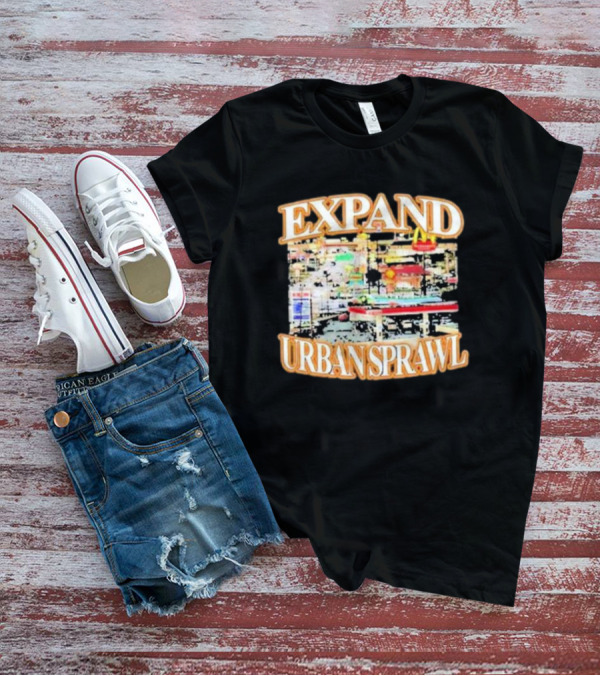 Barely Legal Expand Urban Sprawl McDonald's Fast Food Chain Iconic Neon Signs T-Shirt