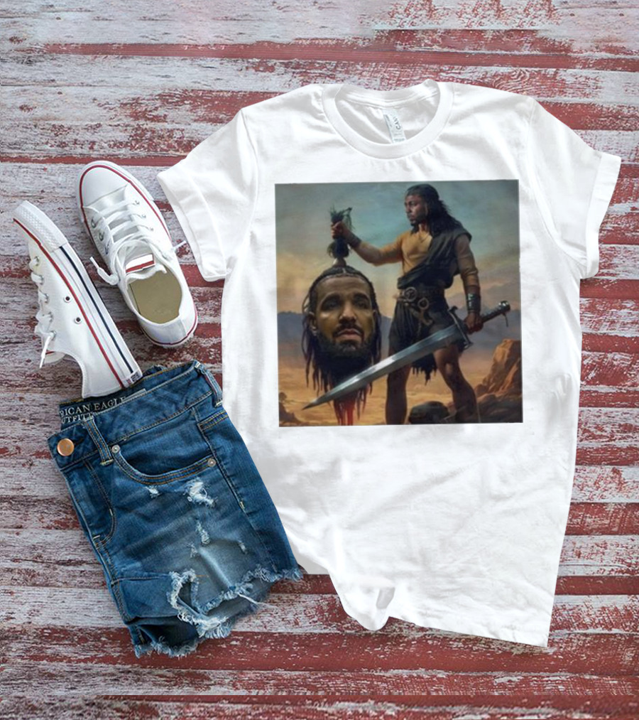Hermainem Kendrick Holding Drake’s Head In Epic Scene T-Shirt