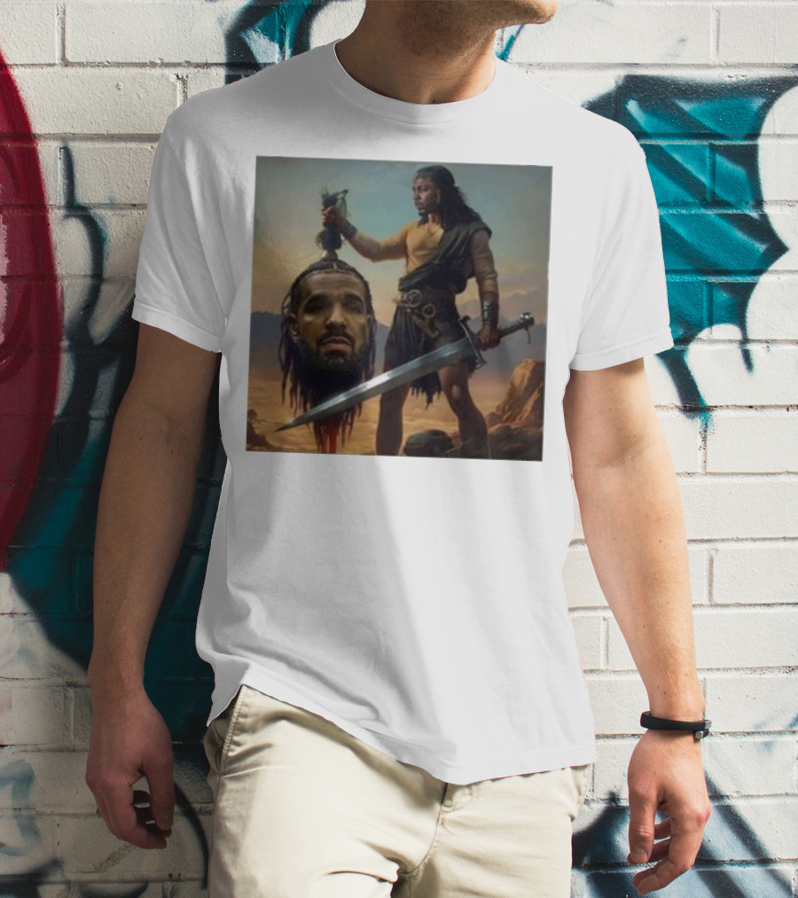 Hermainem Kendrick Holding Drake’s Head In Epic Scene T-Shirt
