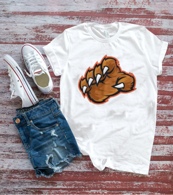 Chicago Bears The Claw Paw Logo Retro Football Fan Gear T-Shirt
