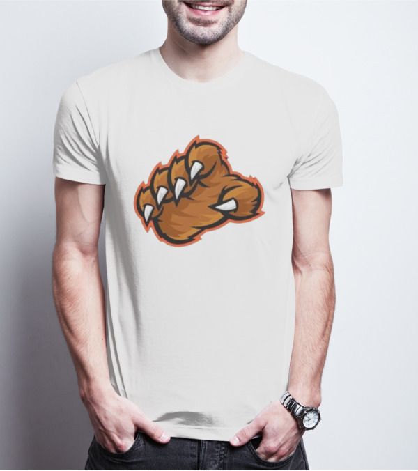 Chicago Bears The Claw Paw Logo Retro Football Fan Gear T-Shirt