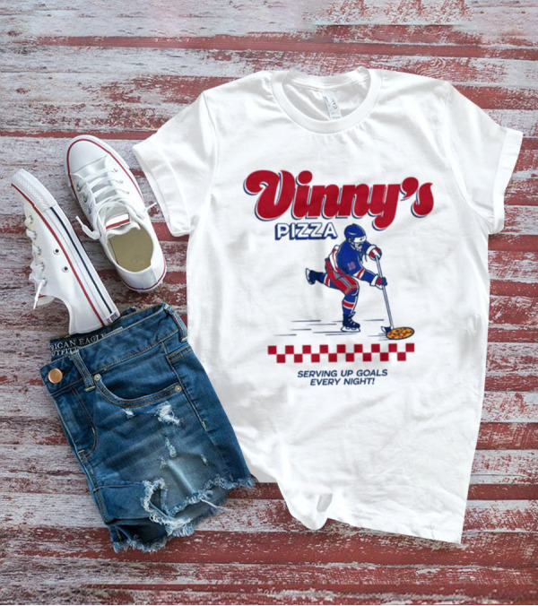Vinny’s Pizza Hockey Serving Up Goals Every Night T-Shirt