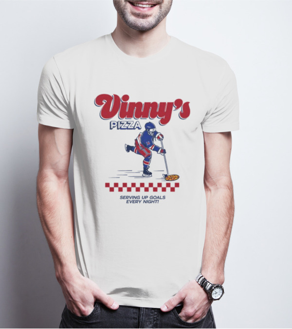Vinny’s Pizza Hockey Serving Up Goals Every Night T-Shirt