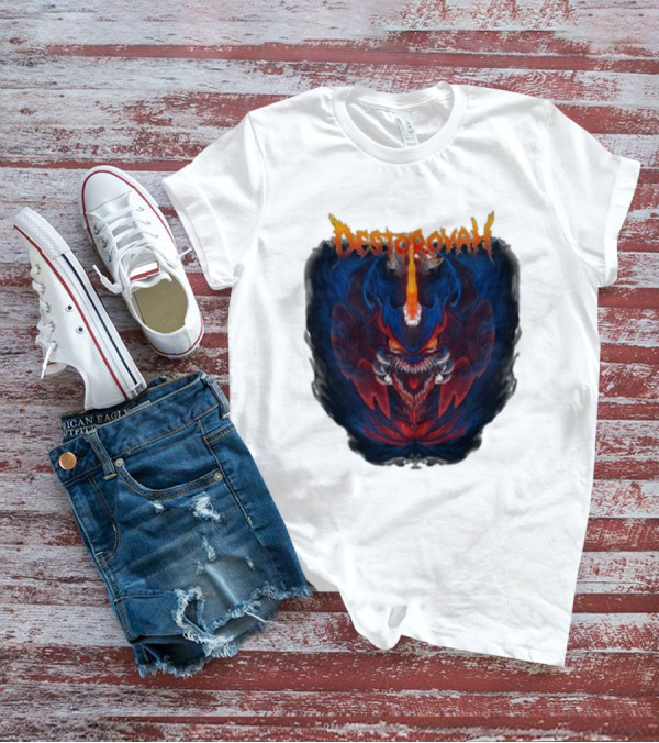 Cavitycolors Destoroyah Fiery Monster Graphics T-Shirt