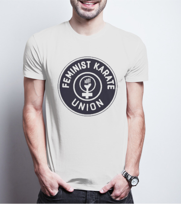 Feminist Karate Union Symbol With Raised Fist T-Shirt