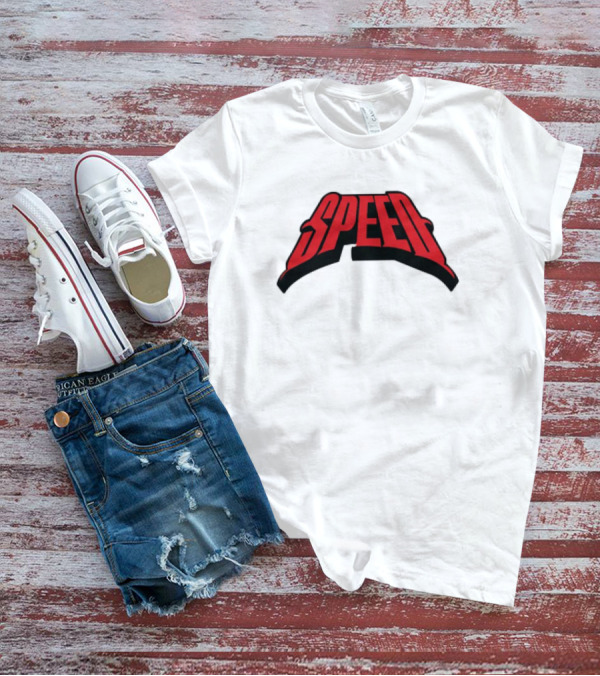 Speed Red Bold Arch Logo T-Shirt
